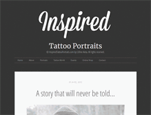 Tablet Screenshot of inspiredtattooportraits.com